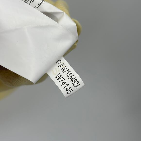 Nautica Linen Shirt Men Large Short Sleeve Button Down Yellow Minimalist Coastal - Picture 10 of 12